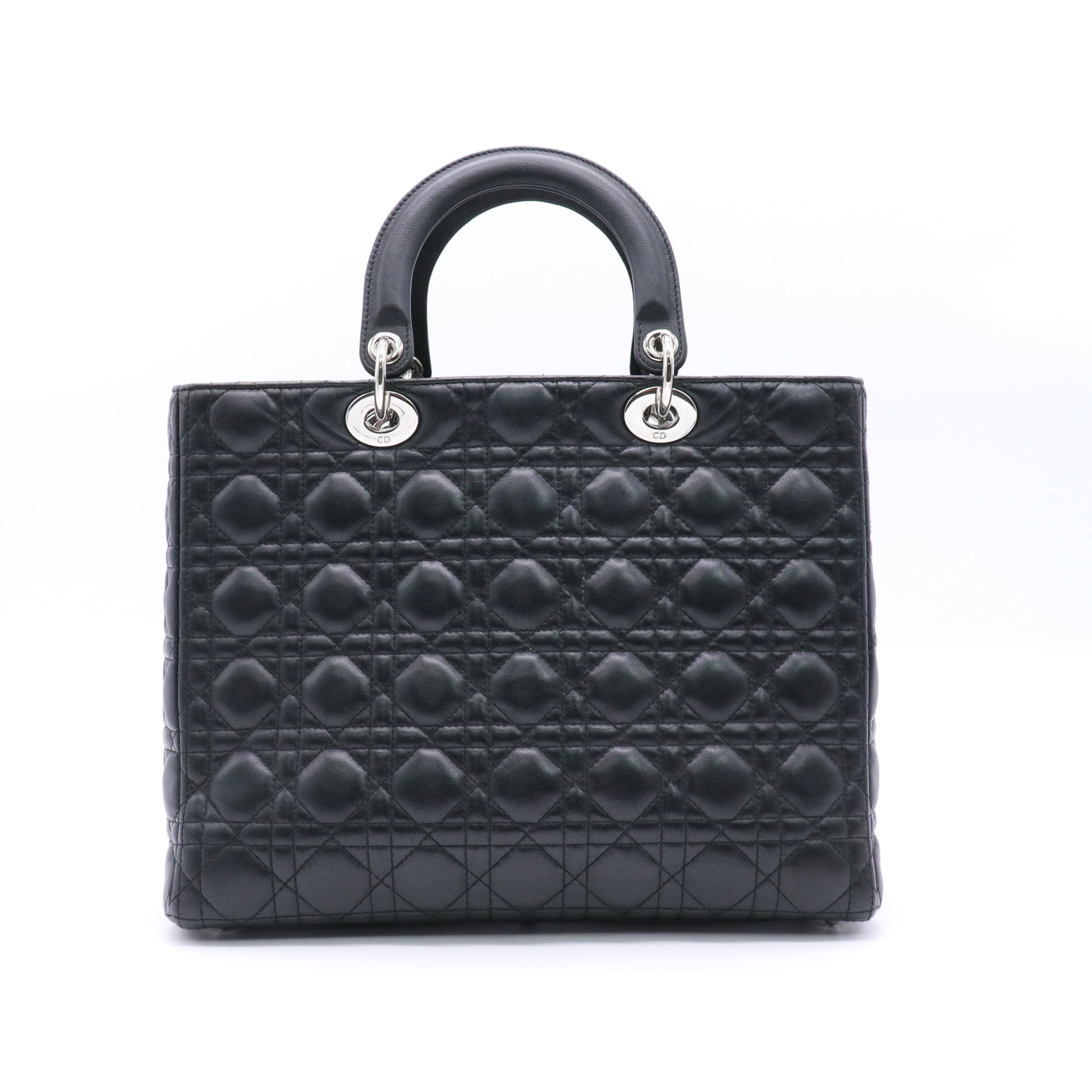 Lady Dior Bag Cannage Quilt Lambskin Large twins