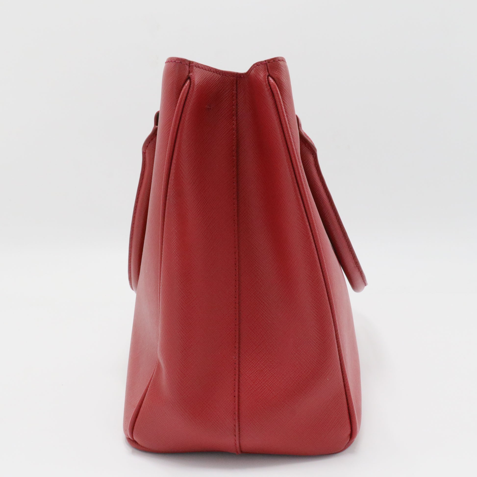 Double Zip Lux Tote Saffiano Leather Medium