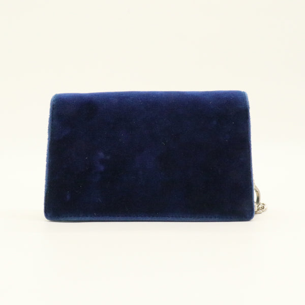 Velvet Super Mini Dionysus Shoulder Bag Cobalt