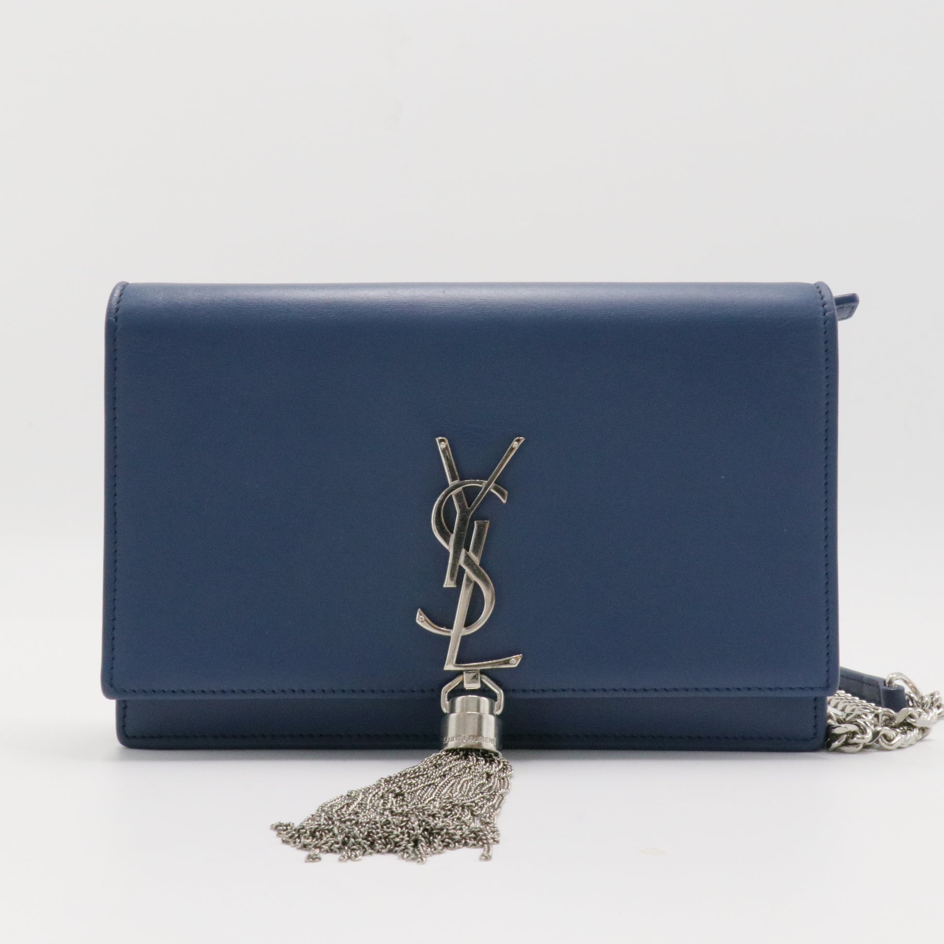 Classic Monogram Tassel Crossbody Bag Leather Small