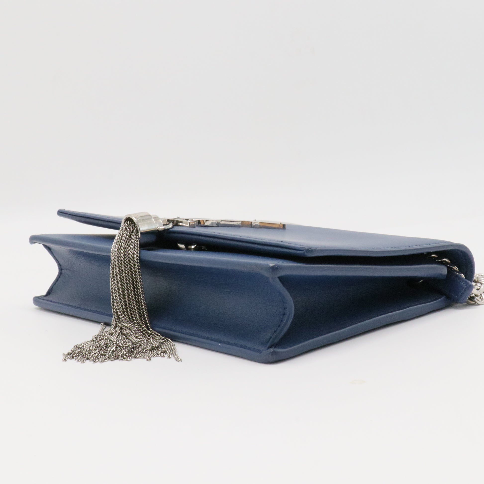 Classic Monogram Tassel Crossbody Bag Leather Small