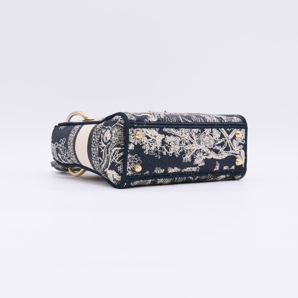 Lady D-Lite Bag Embroidered Canvas Mini twins LDJ4854