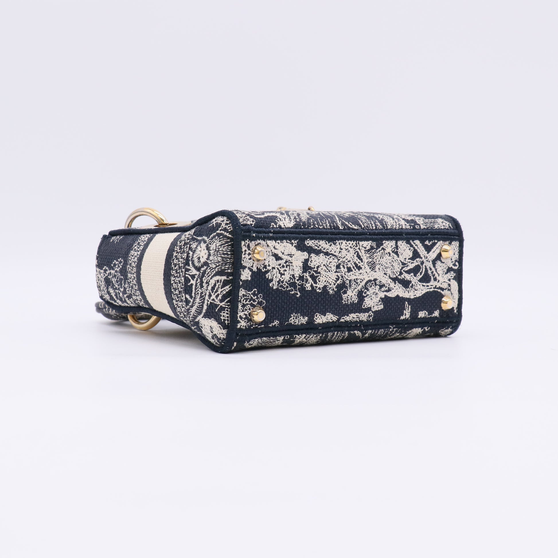 Lady D-Lite Bag Embroidered Canvas Mini twins LDJ4854