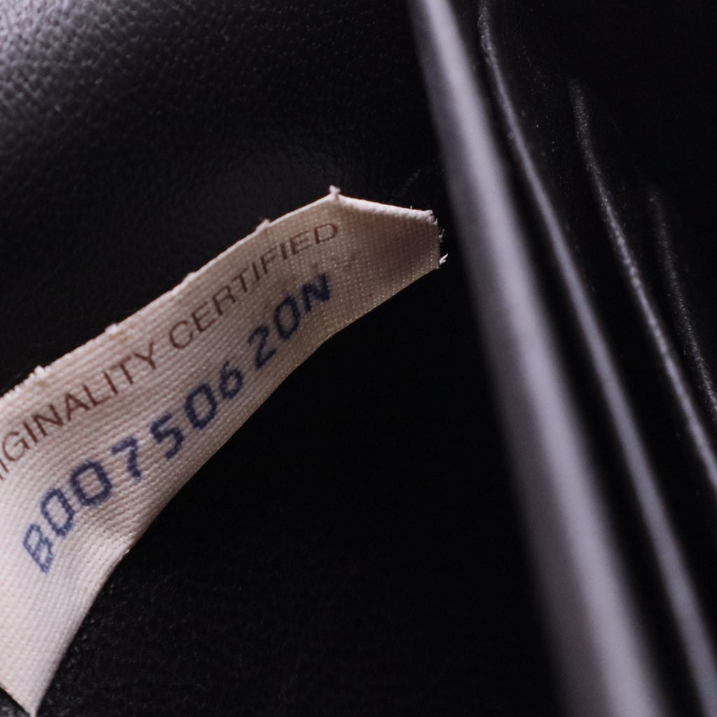 Intrecciato Weave Continental Wallet Black