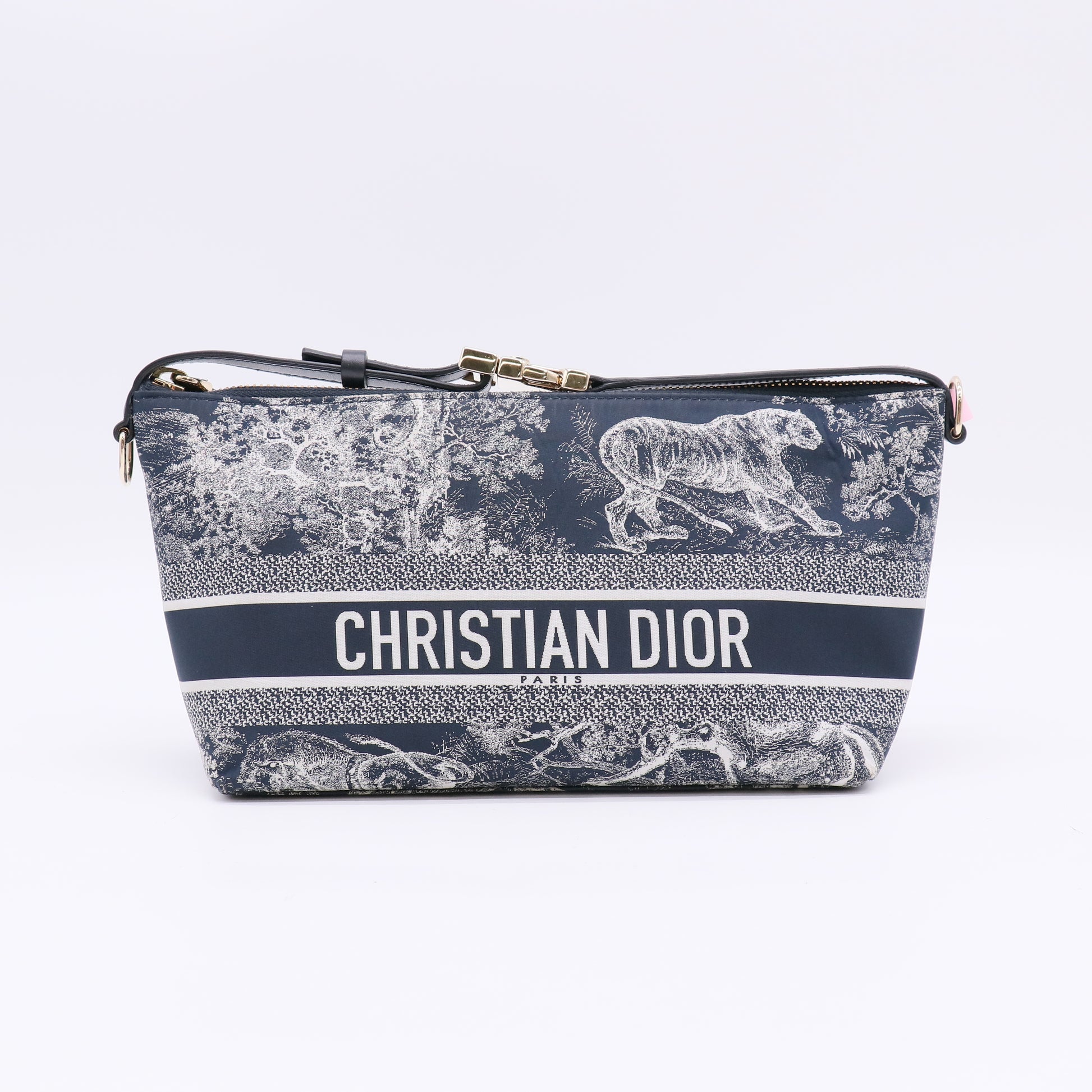 Toile de Jouy Dior Travel Nomad Pouch Print Technical Fabric Medium twins LDJ4866