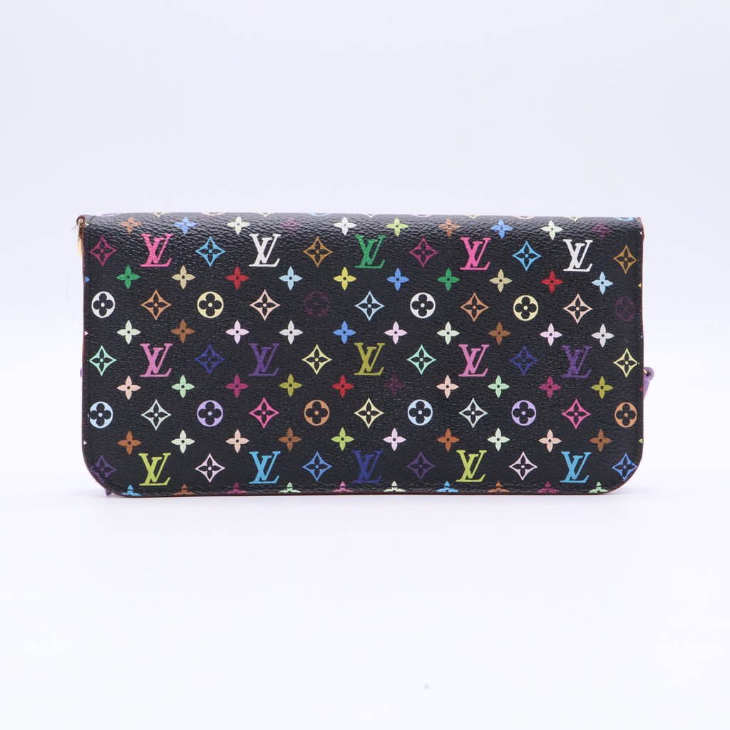 Black Monogram Multicolore Insolite Wallet Twins LDJ3508