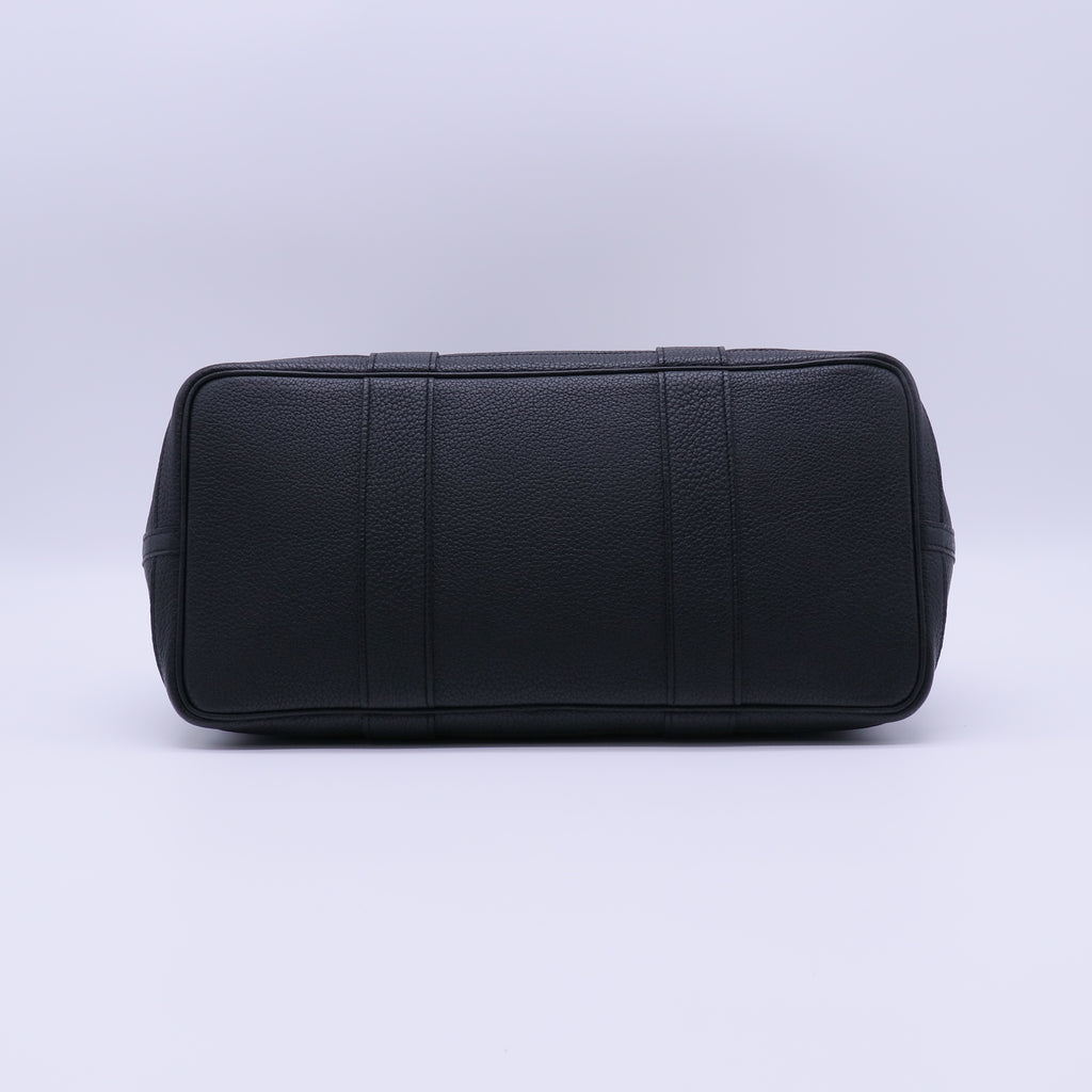 Hermes Black Negonda Leather Garden Party 30 Bag twins LDJ4015
