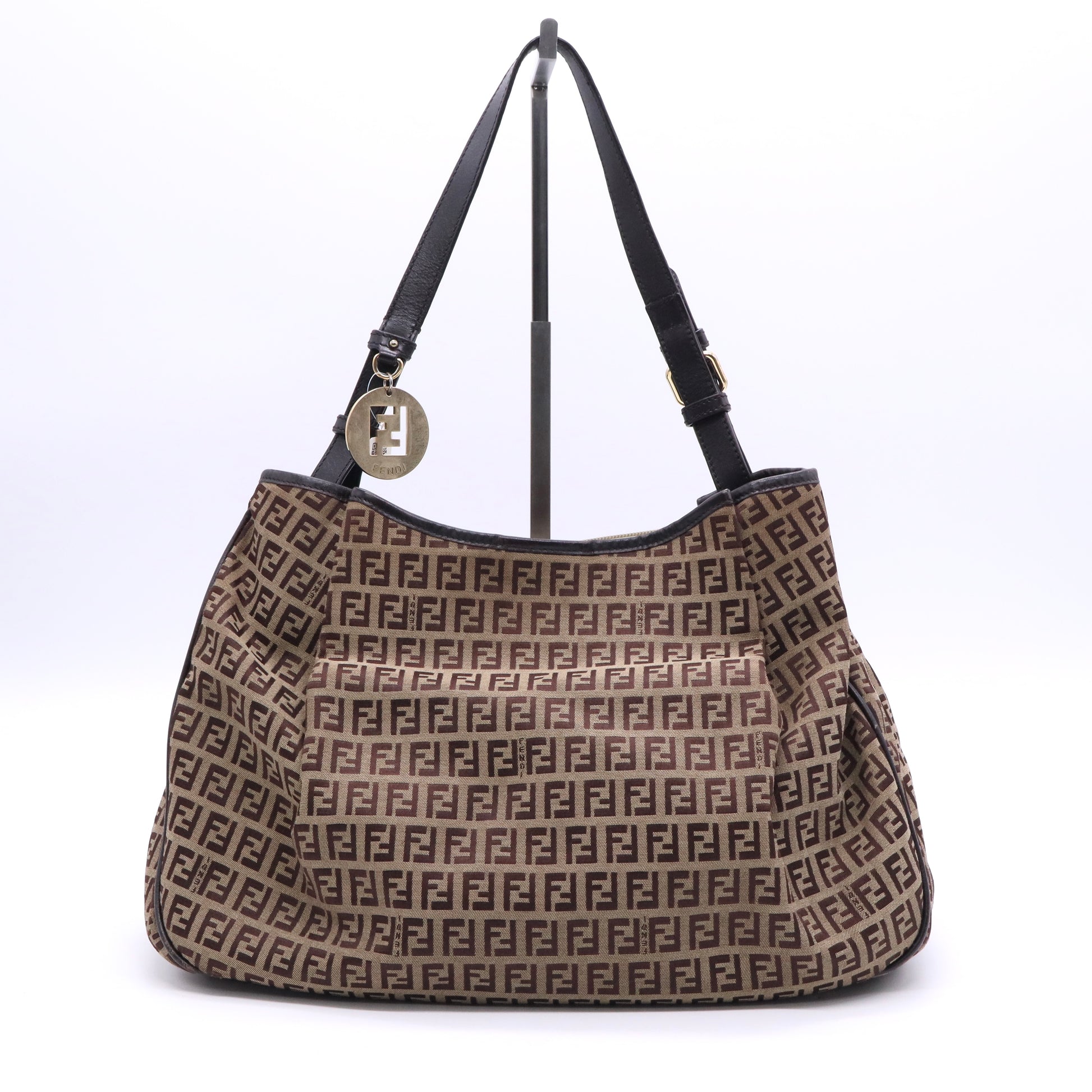 Zucchino Canvas and Leather Shoulder Bag Twins LDJ3515
