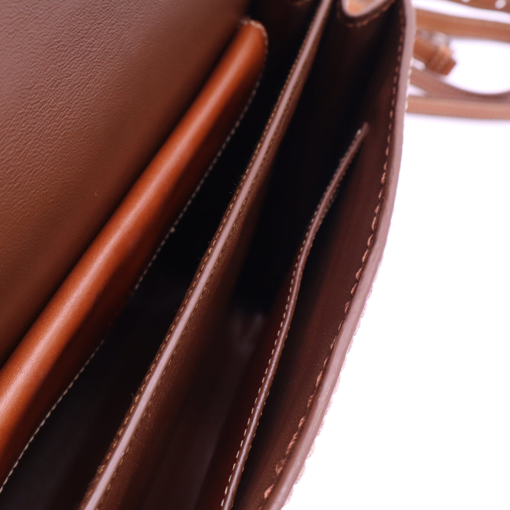 Prada Tri Color Vitello Leather Flap Top Handle Bag B21346