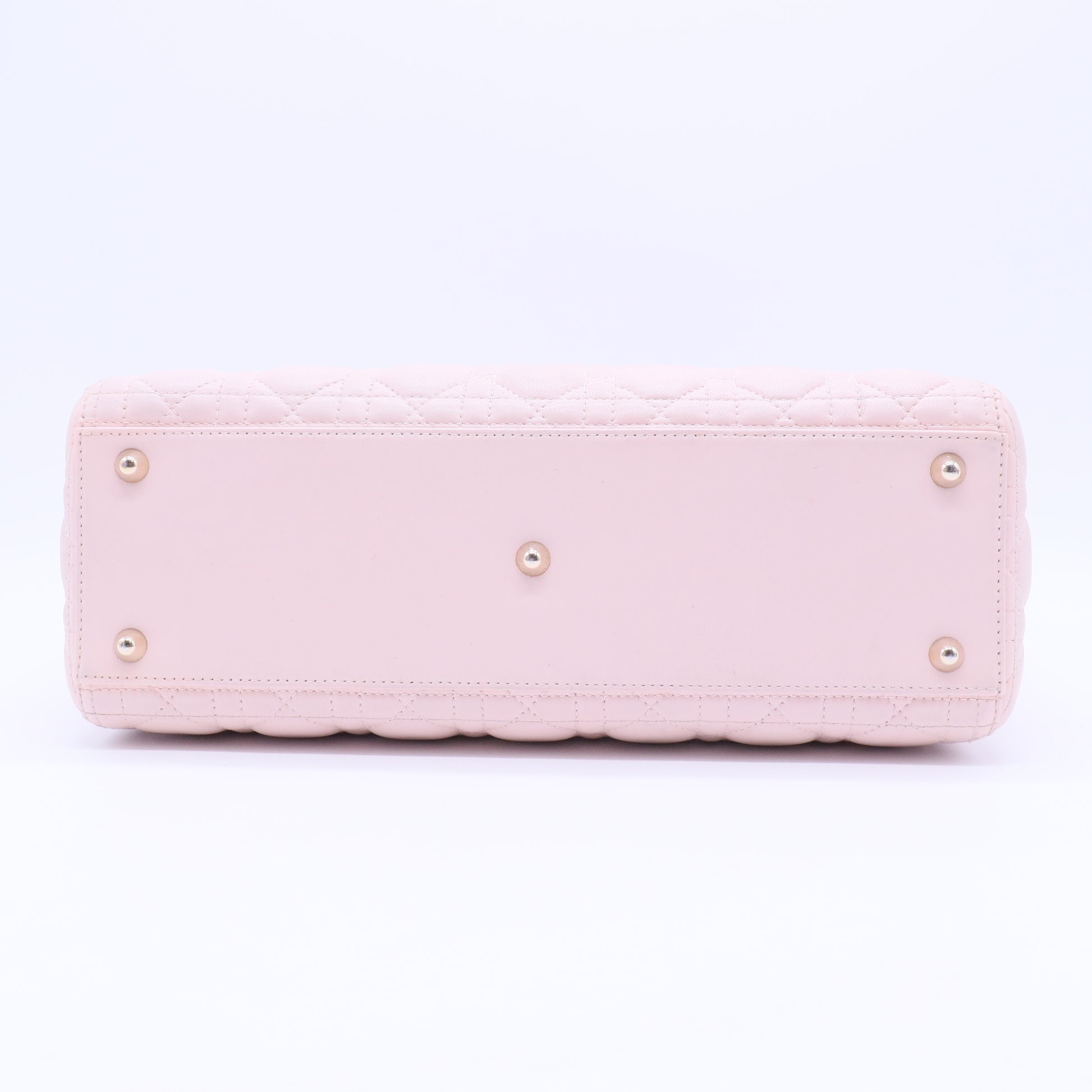 Lambskin Cannage Large Lady Dior Light Pink
