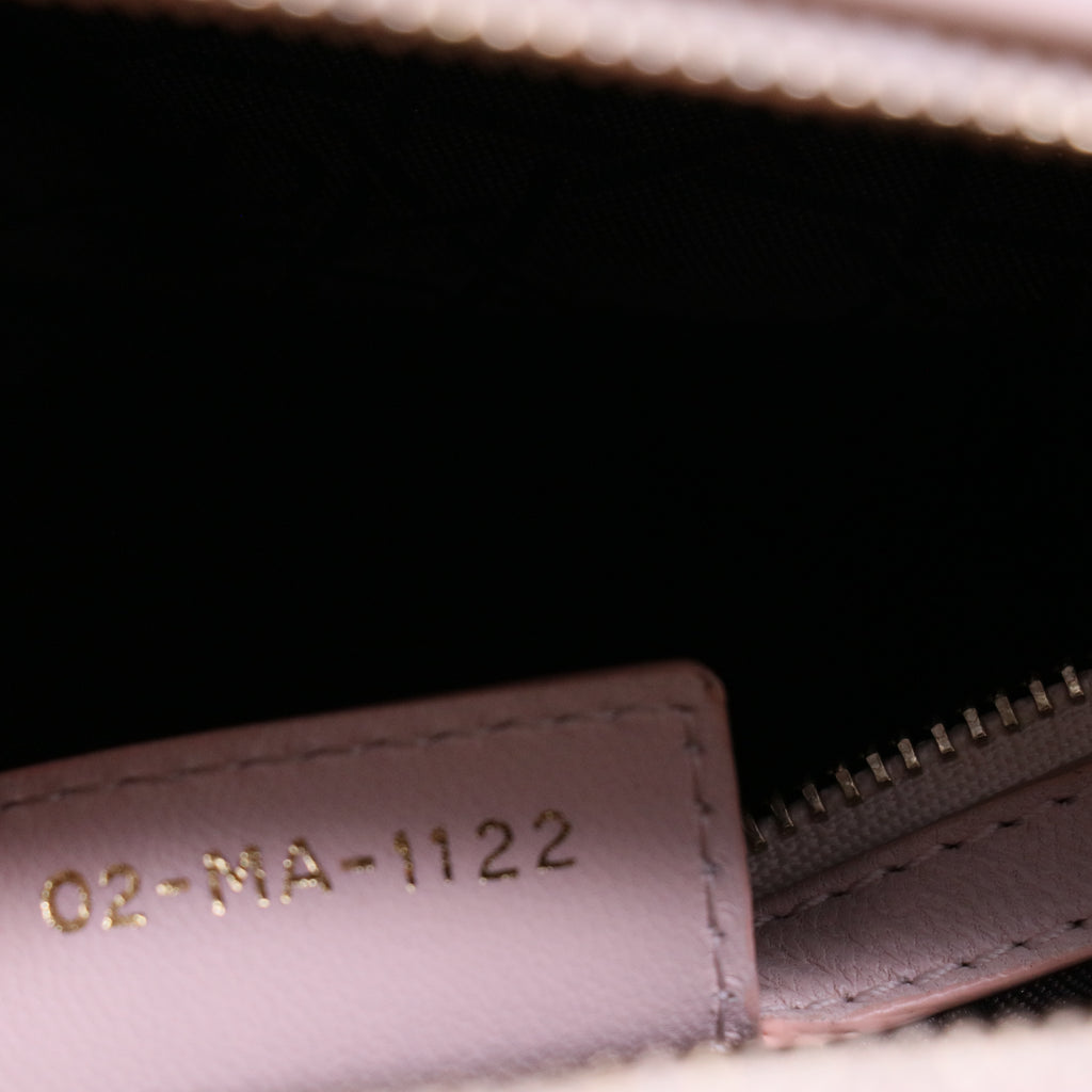 Lambskin Cannage Large Lady Dior Light Pink