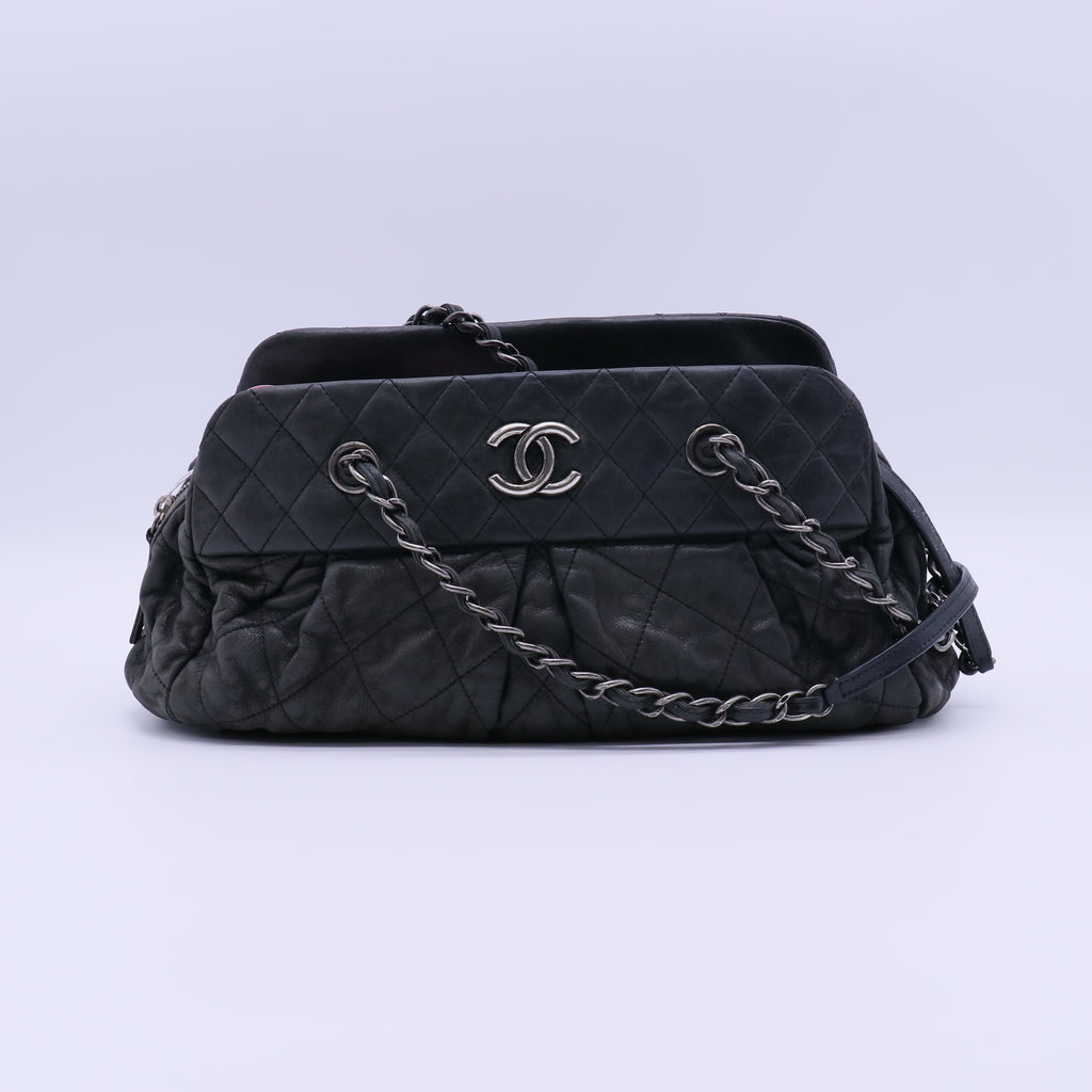Chanel Iridescent Calfskin Chic Quilt Bowling Bag twins LDJ4003
