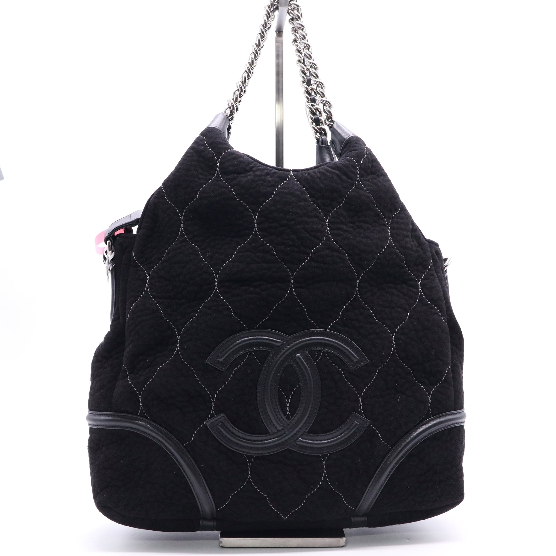 Chanel Rodeo Drive Tote Quilted Microsuede XL Twins LDJ2679