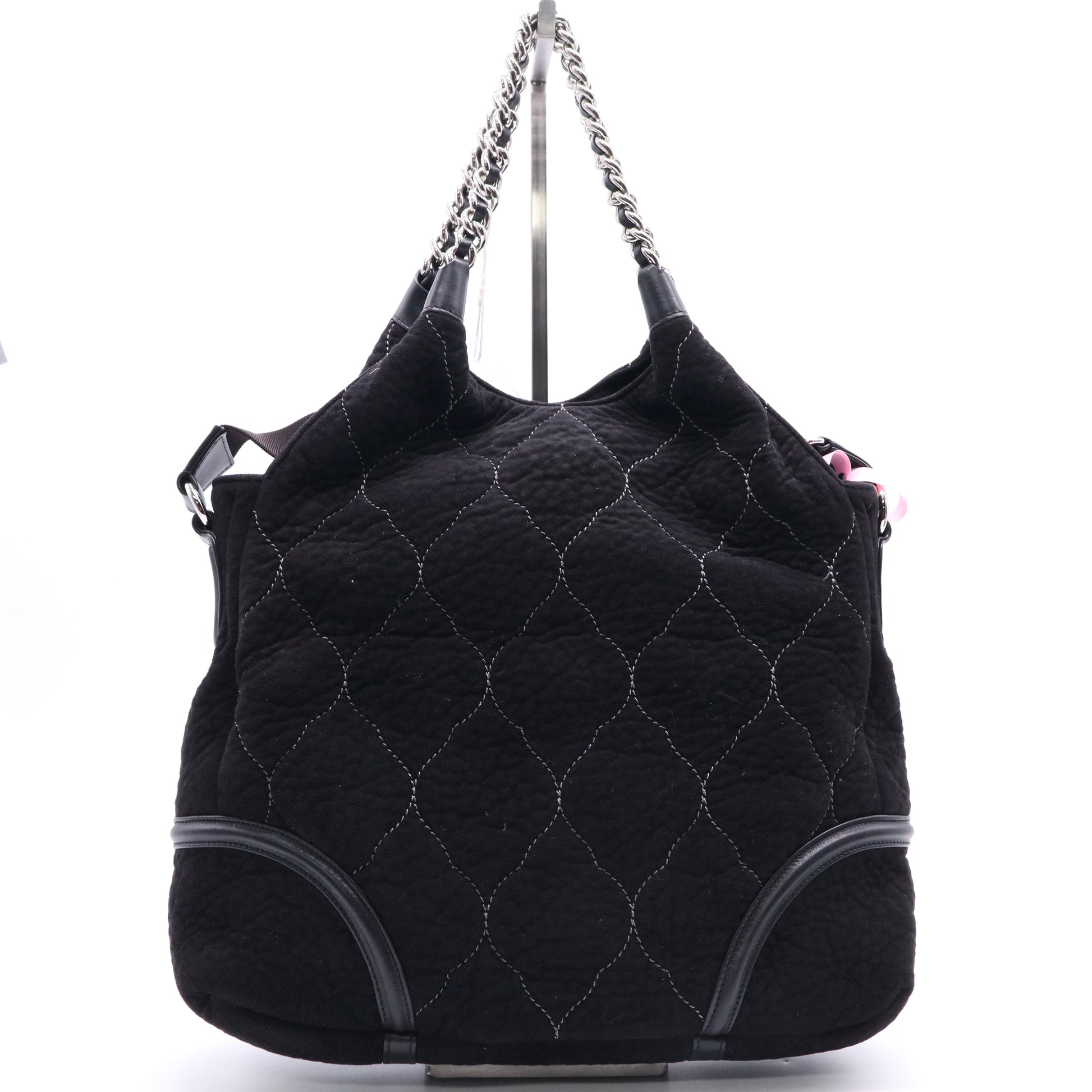 Chanel Rodeo Drive Tote Quilted Microsuede XL Twins LDJ2679
