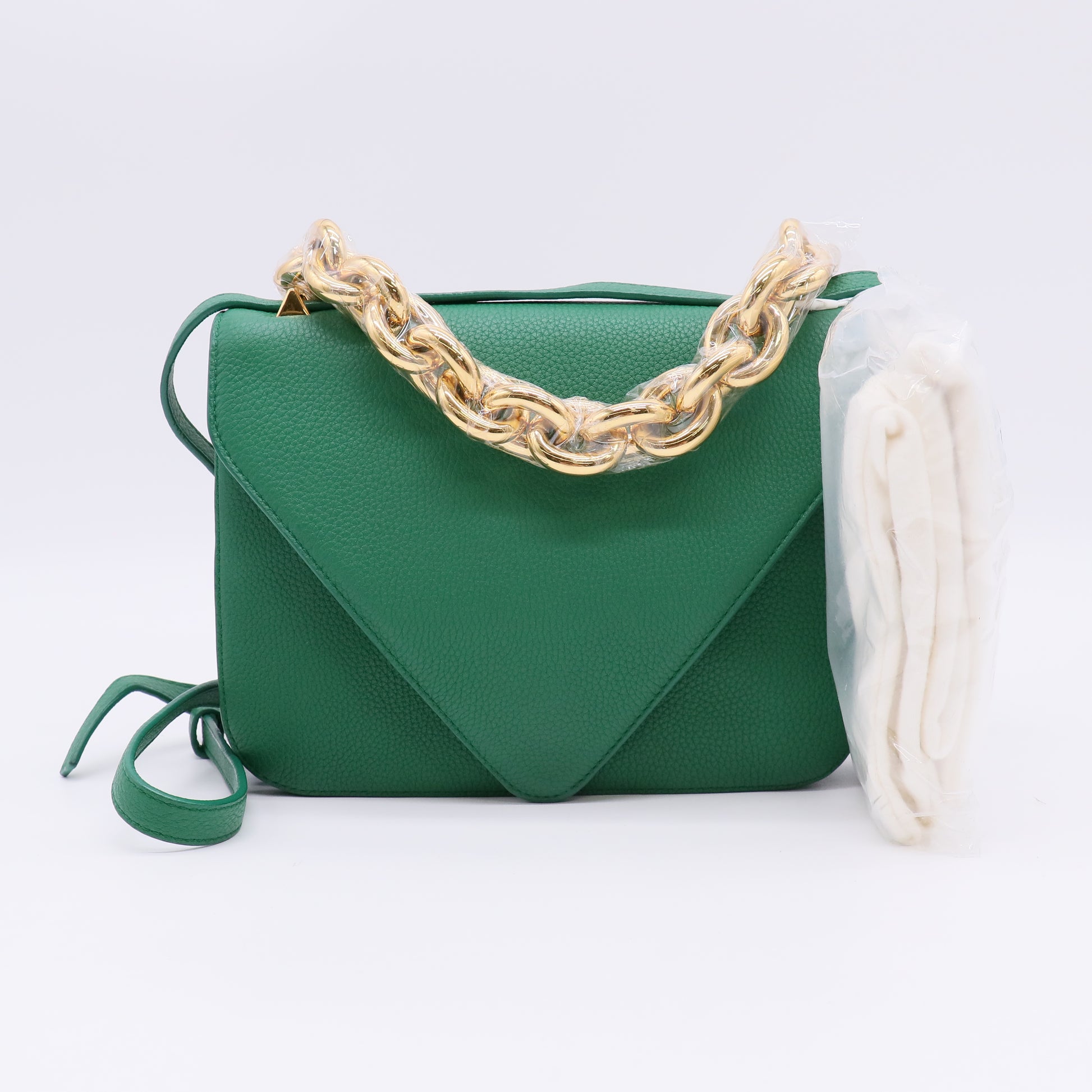 Bottega Veneta Grained Leather Mount Envelope Bag twins LDJ4863