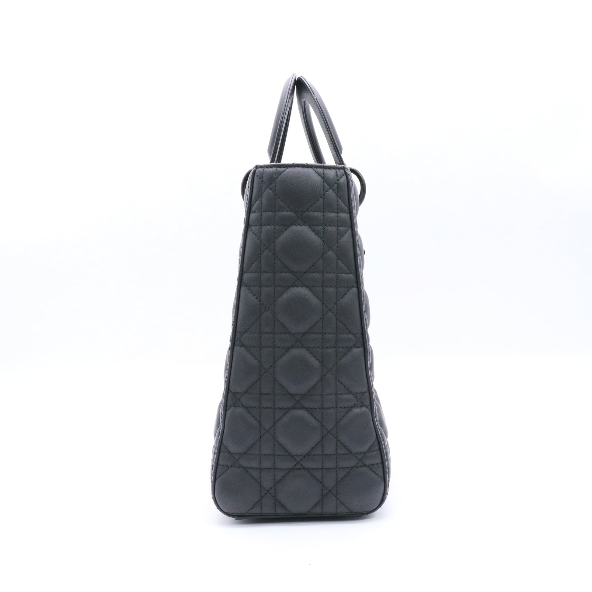 Ultra Matte Lady Dior Bag Cannage Quilt Calfskin Large twins