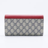 Bow Continental Wallet GG Coated Canvas and Leather