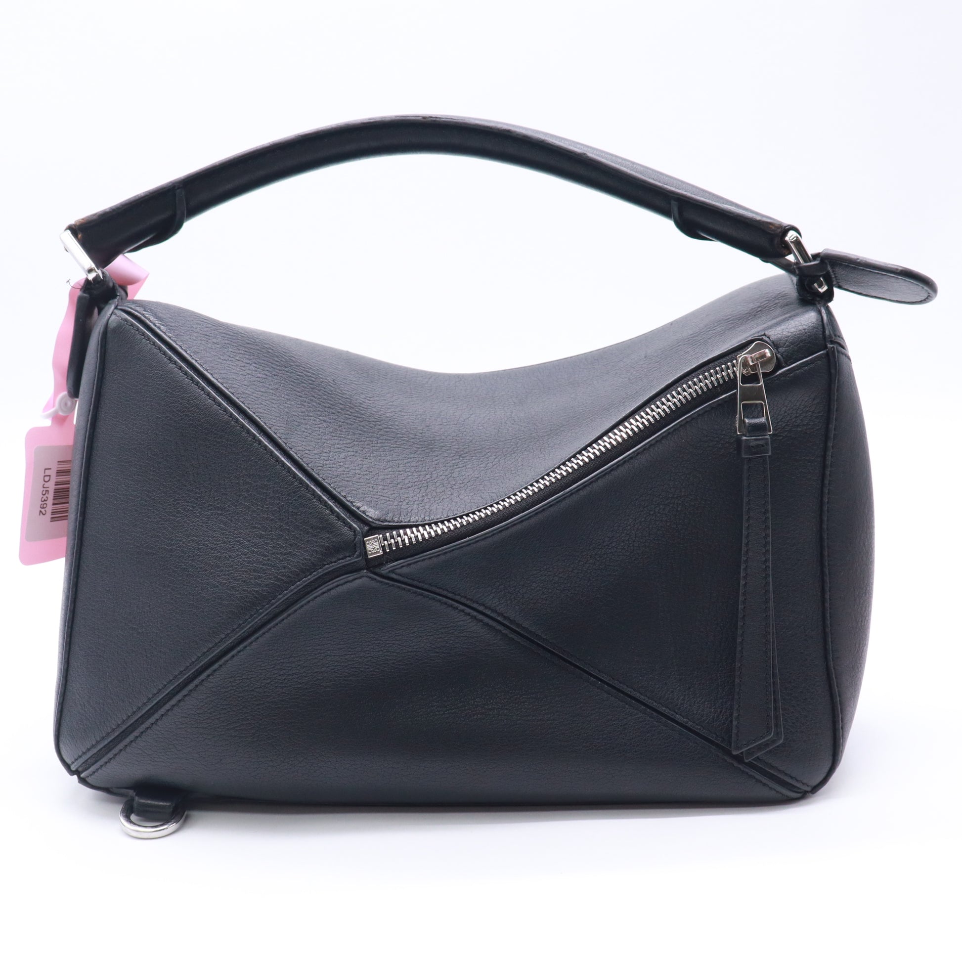 Loewe Classic Calfskin Medium Puzzle Bag Black twins LDJ5392