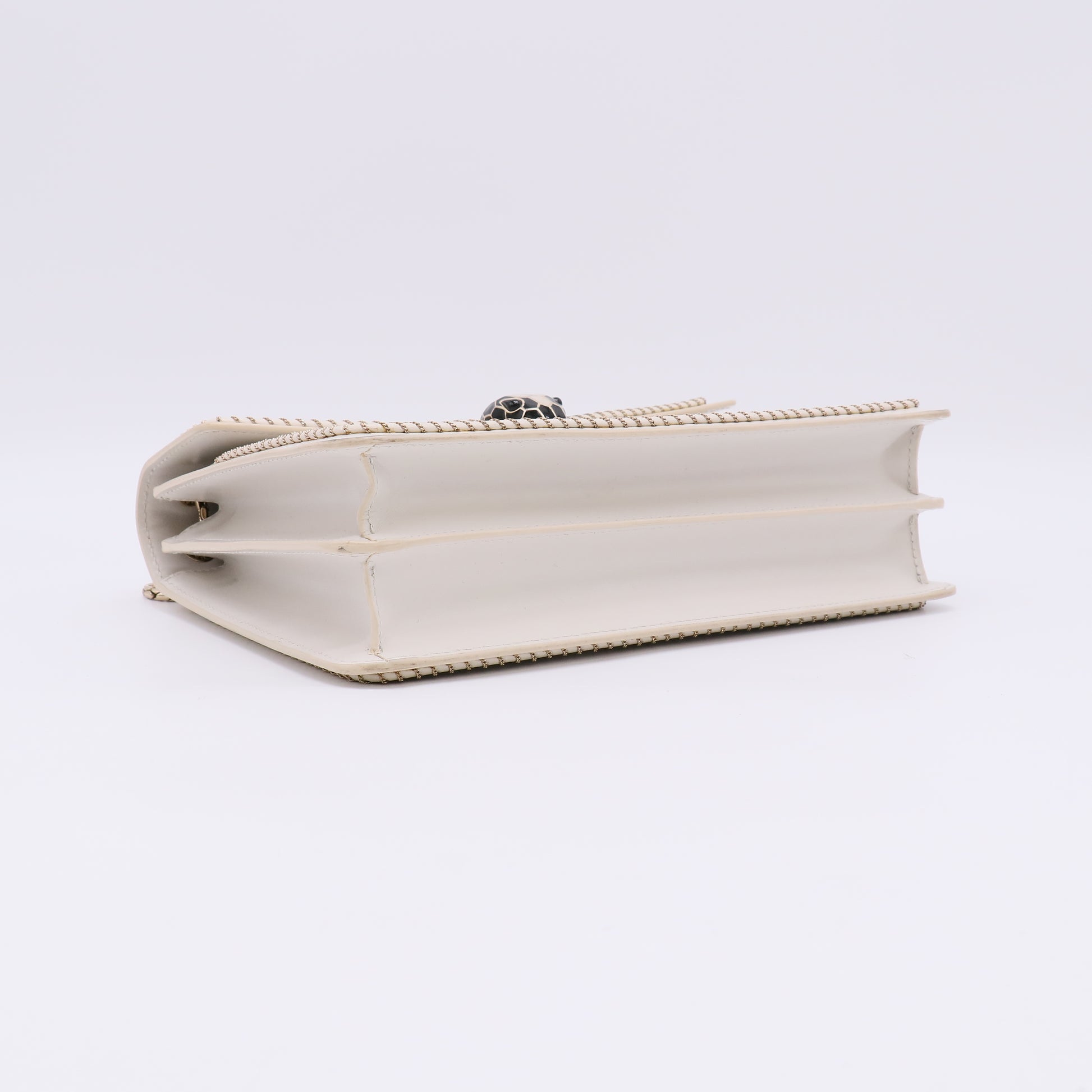 Serpenti Forever Square Shoulder Bag Leather Large twins LDJ4858