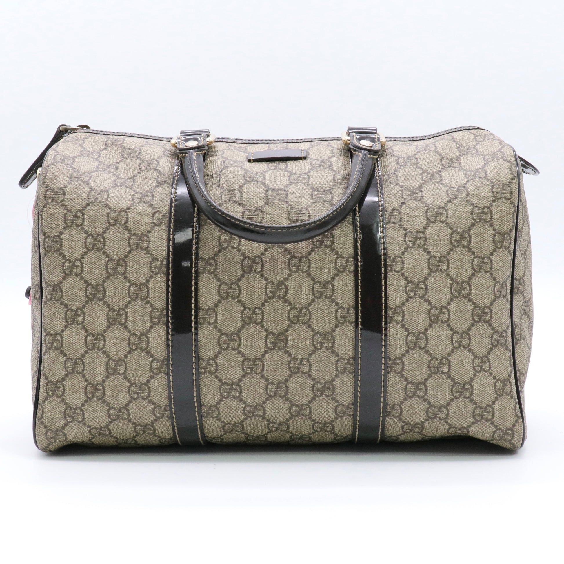 GG Plus Monogram Medium Joy Boston Dark Brown twins
