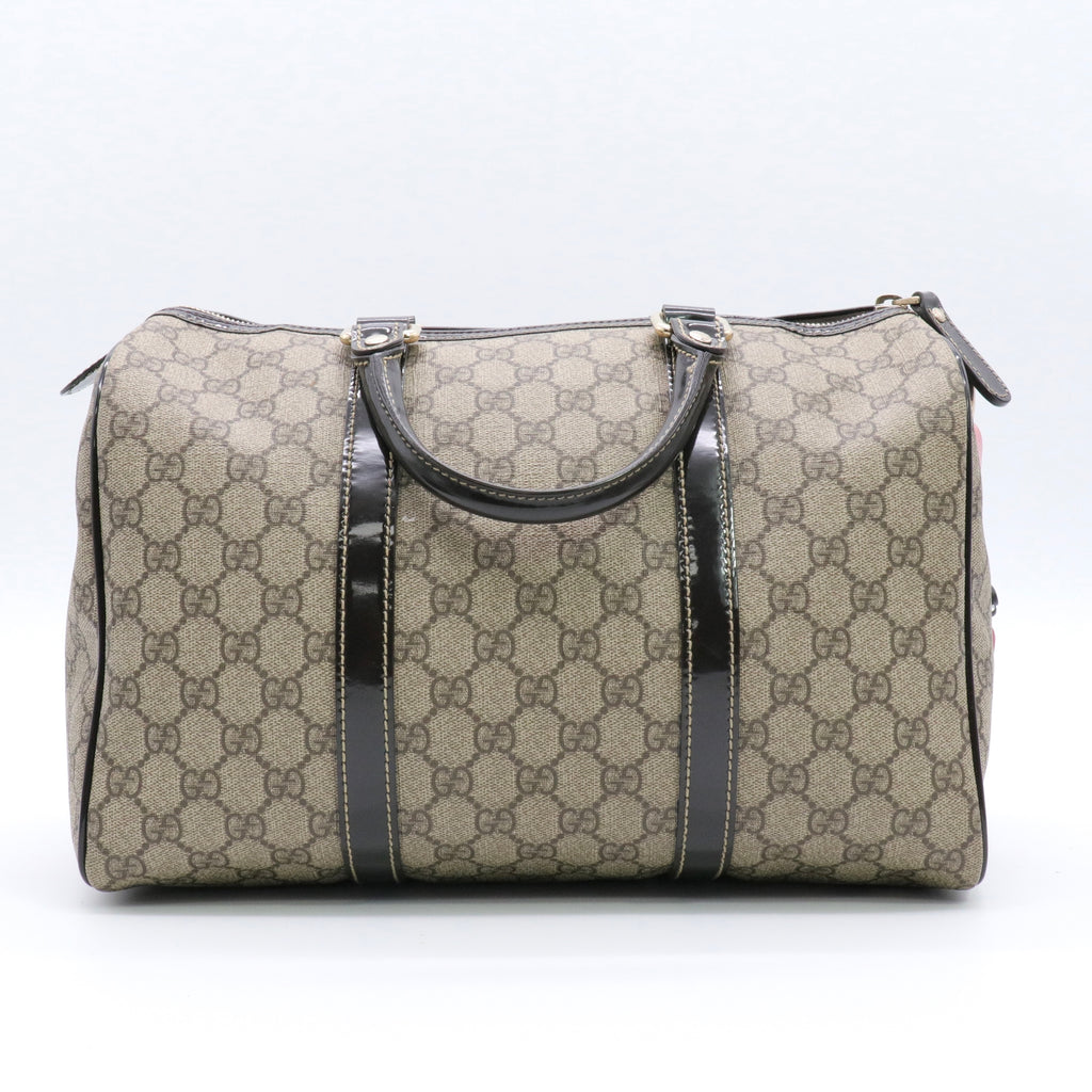 GG Plus Monogram Medium Joy Boston Dark Brown twins