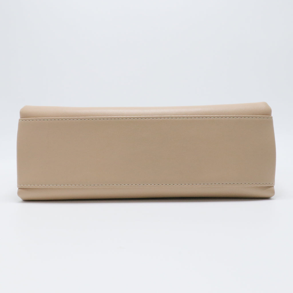Calfskin Small Tramezzo Flap Beige