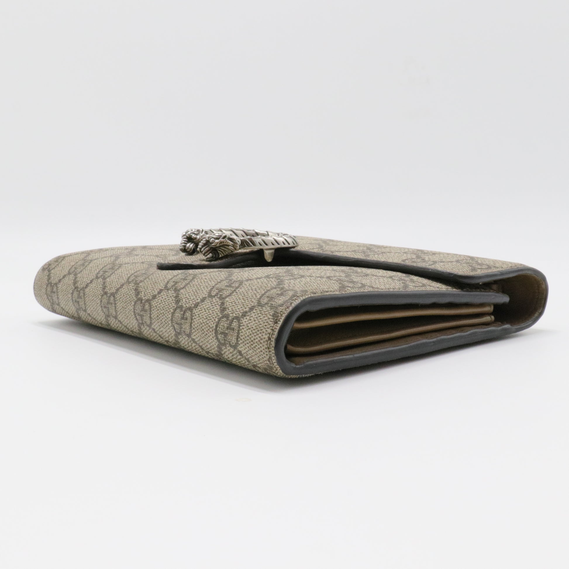 Dionysus Chain Wallet GG Coated Canvas Small
