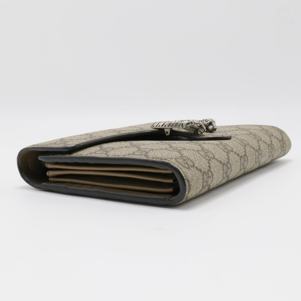 Dionysus Chain Wallet GG Coated Canvas Small