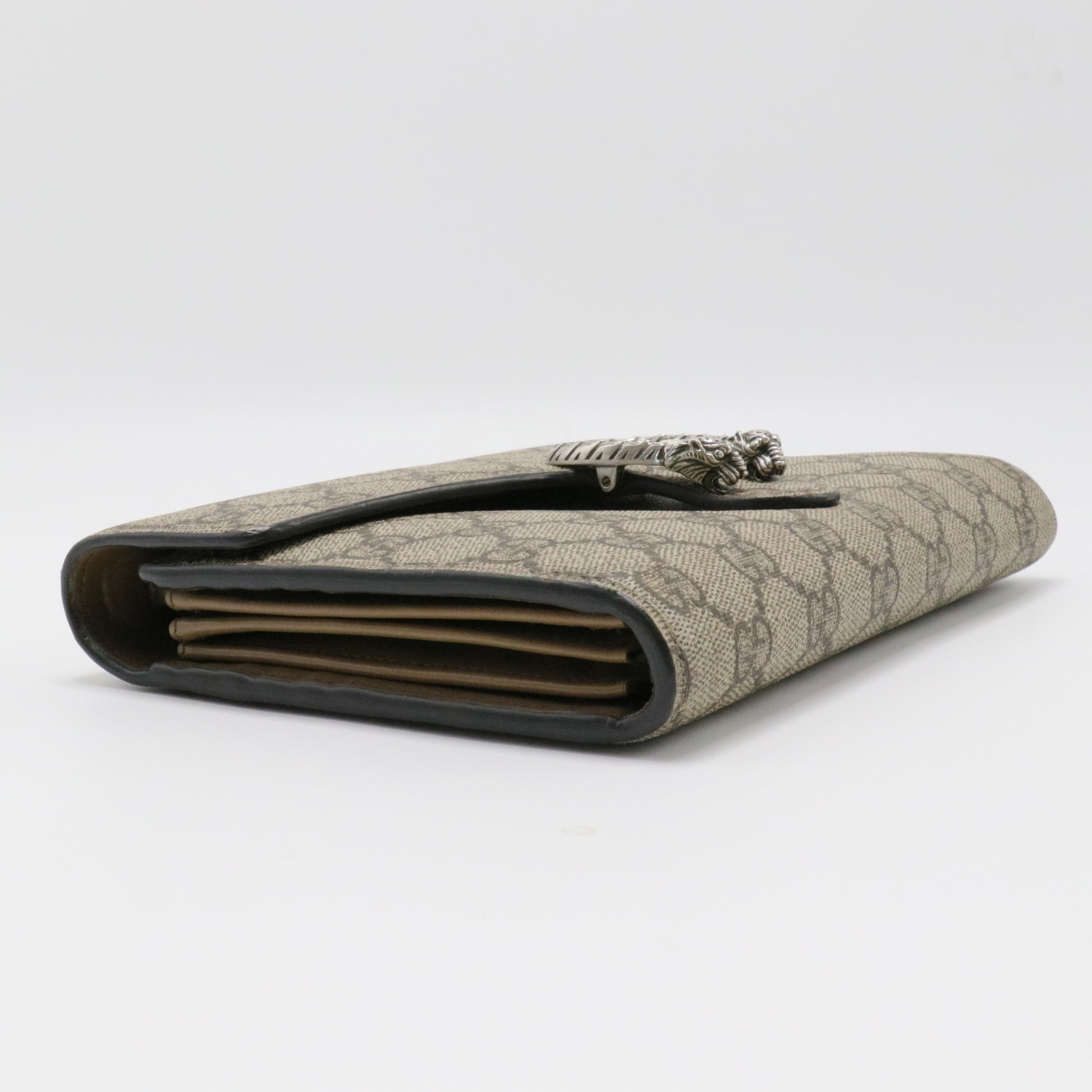 Dionysus Chain Wallet GG Coated Canvas Small