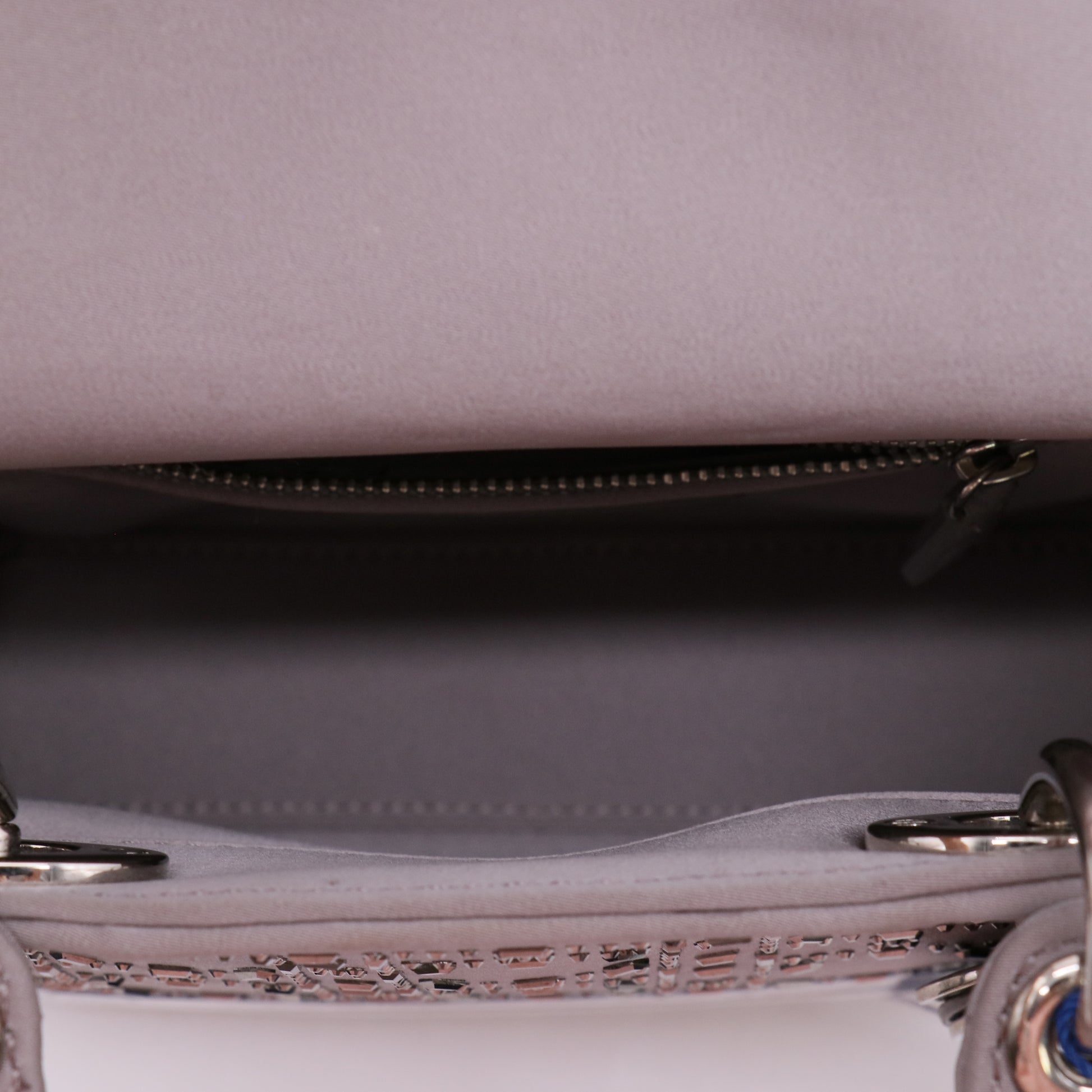 Lady Dior Bag Crystal Embellished Cannage Quilt Satin Mini twins LDJ4861