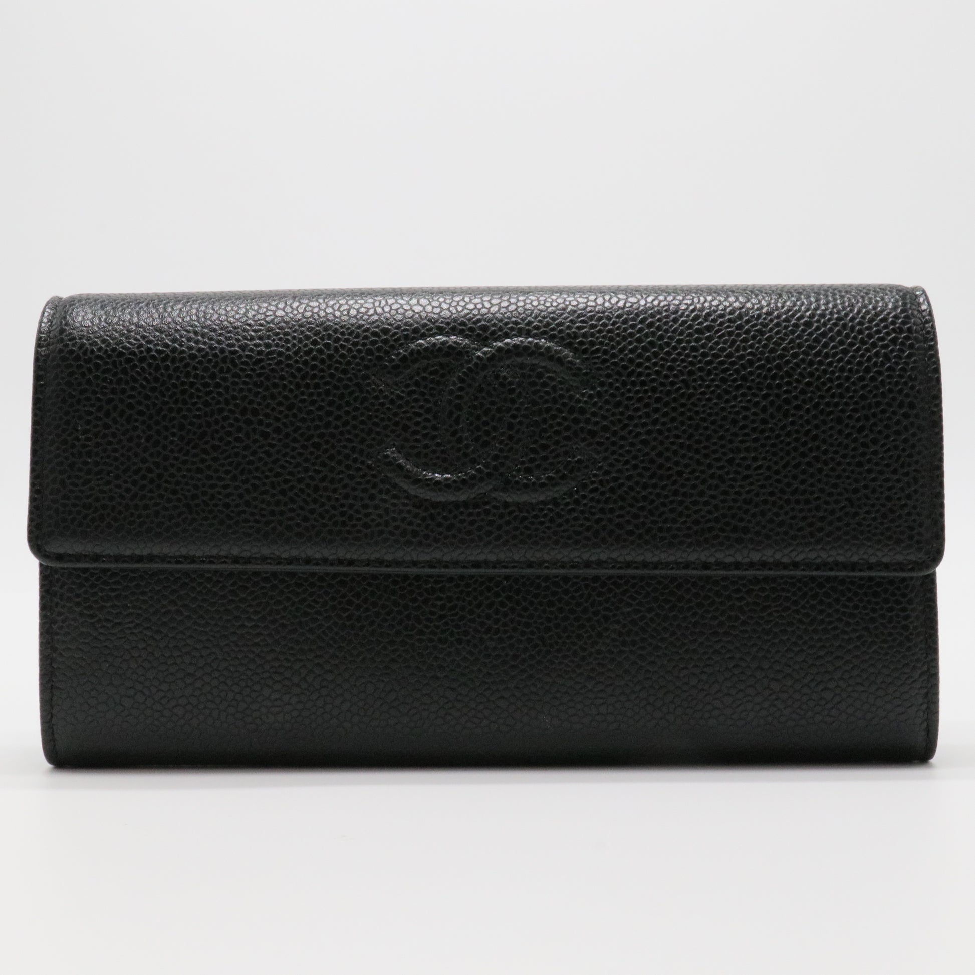 Caviar Timeless CC Large Gusset Flap Wallet