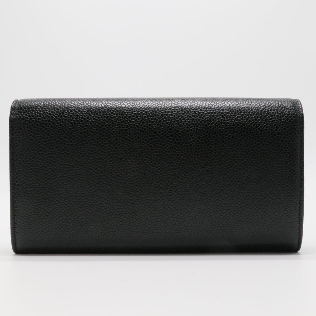 Caviar Timeless CC Large Gusset Flap Wallet