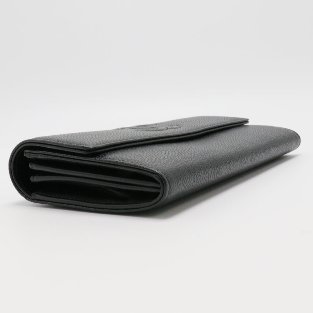 Caviar Timeless CC Large Gusset Flap Wallet