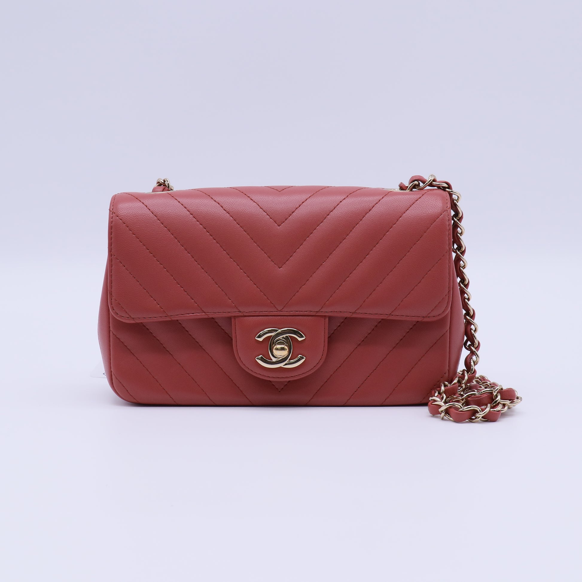 Chanel Chevron mini flap bag twins B21917