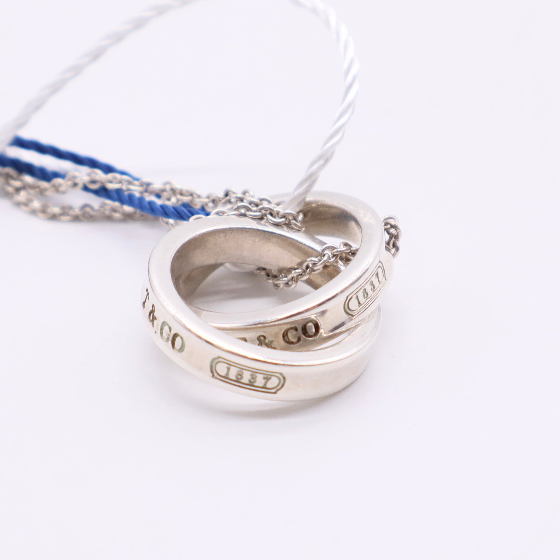 Interlocking rings necklace Twins LDJ2688