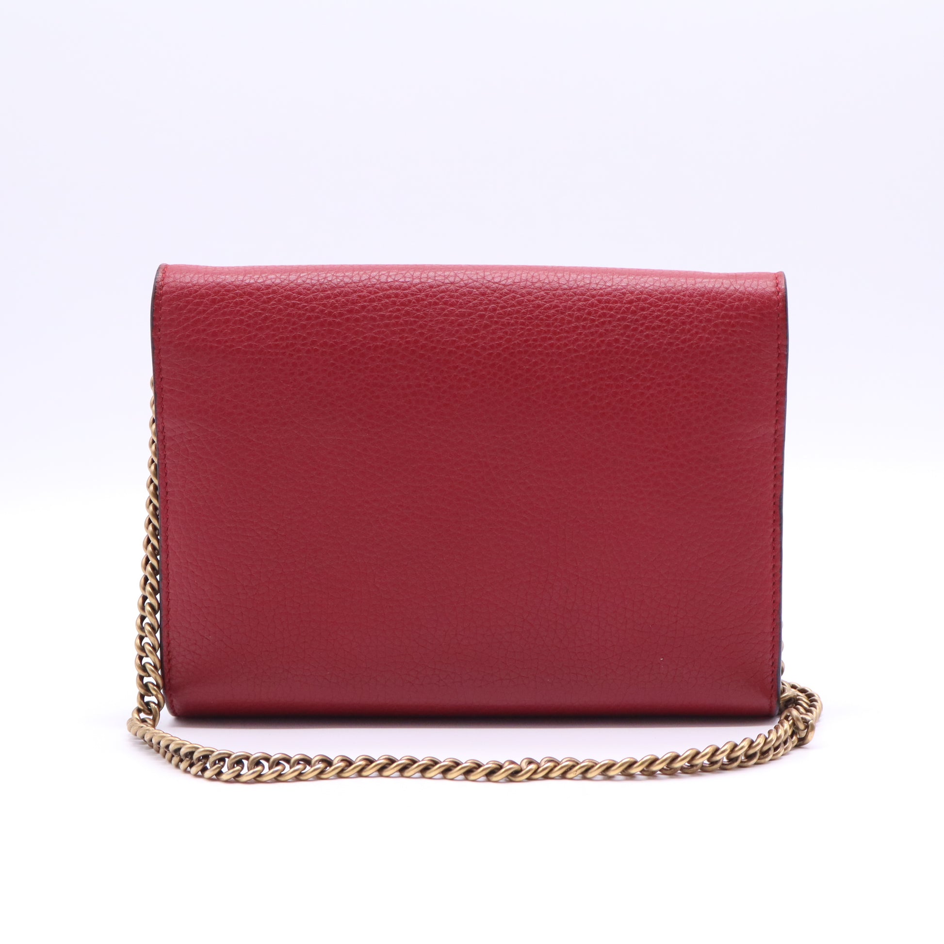 Gucci GG Marmont Leather Chain Wallet B22085