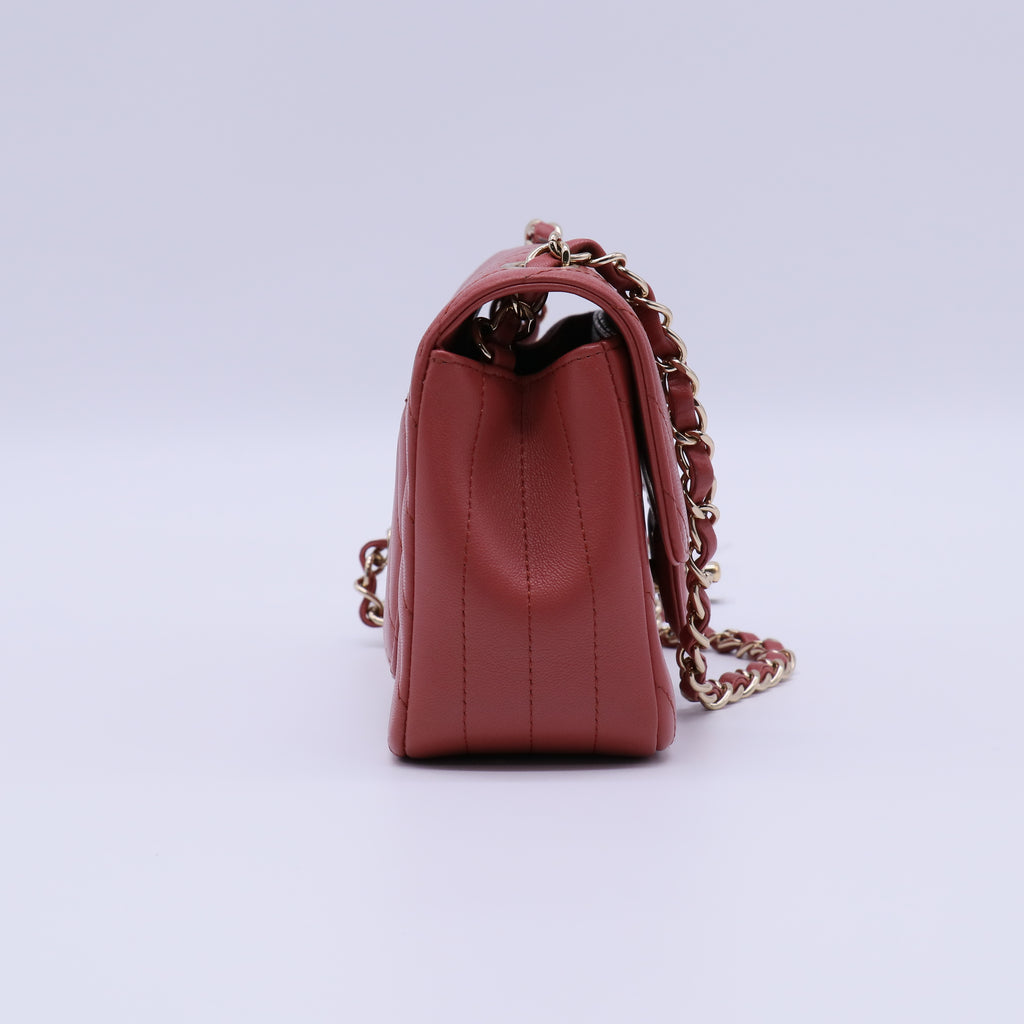 Chanel Chevron mini flap bag twins B21917