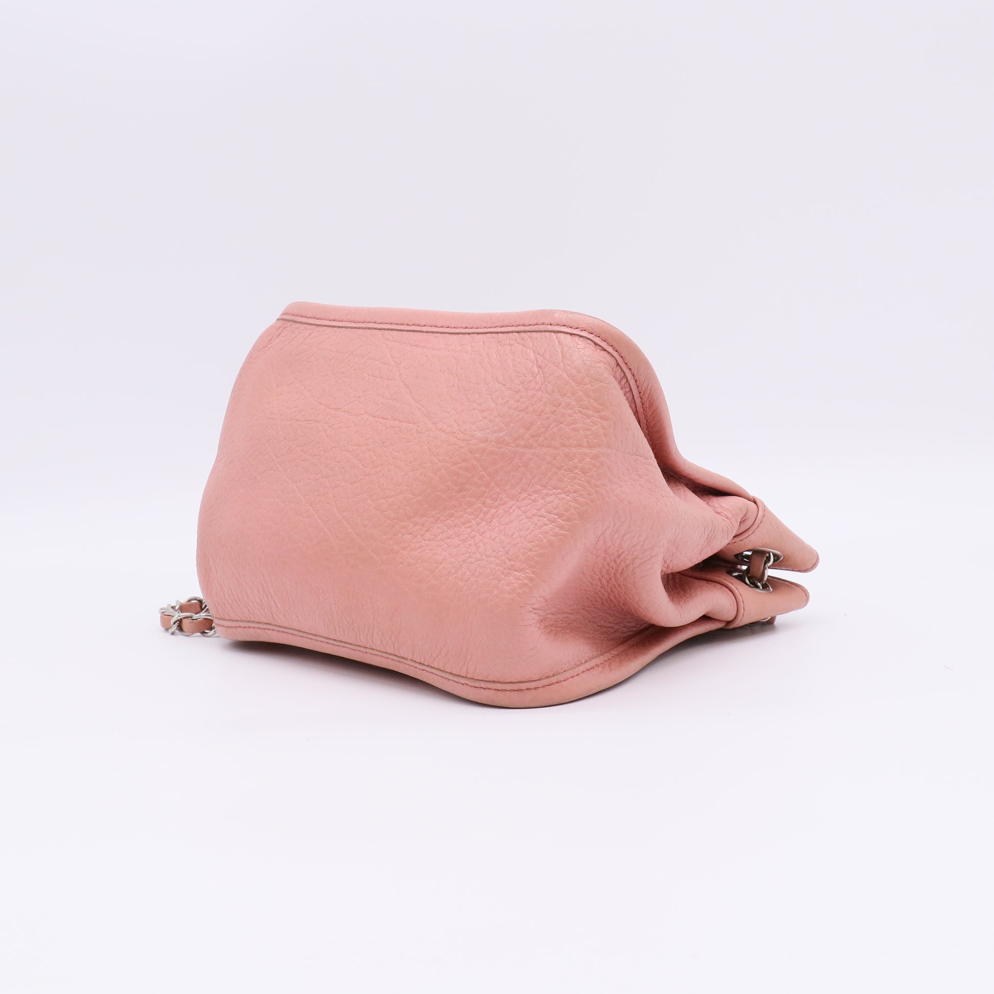 Chanel Pink Grained Leather Mademoiselle Accordion Bag twins LDJ4882
