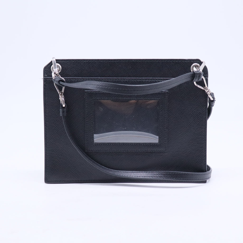 PRADA 2way Hand Shoulder Bag Saffiano Leather Black B21006