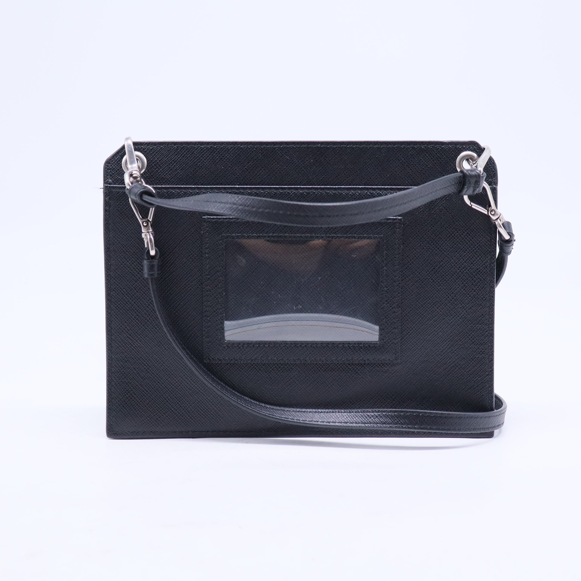 PRADA 2way Hand Shoulder Bag Saffiano Leather Black B21006