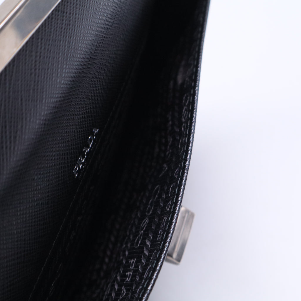PRADA 2way Hand Shoulder Bag Saffiano Leather Black B21006
