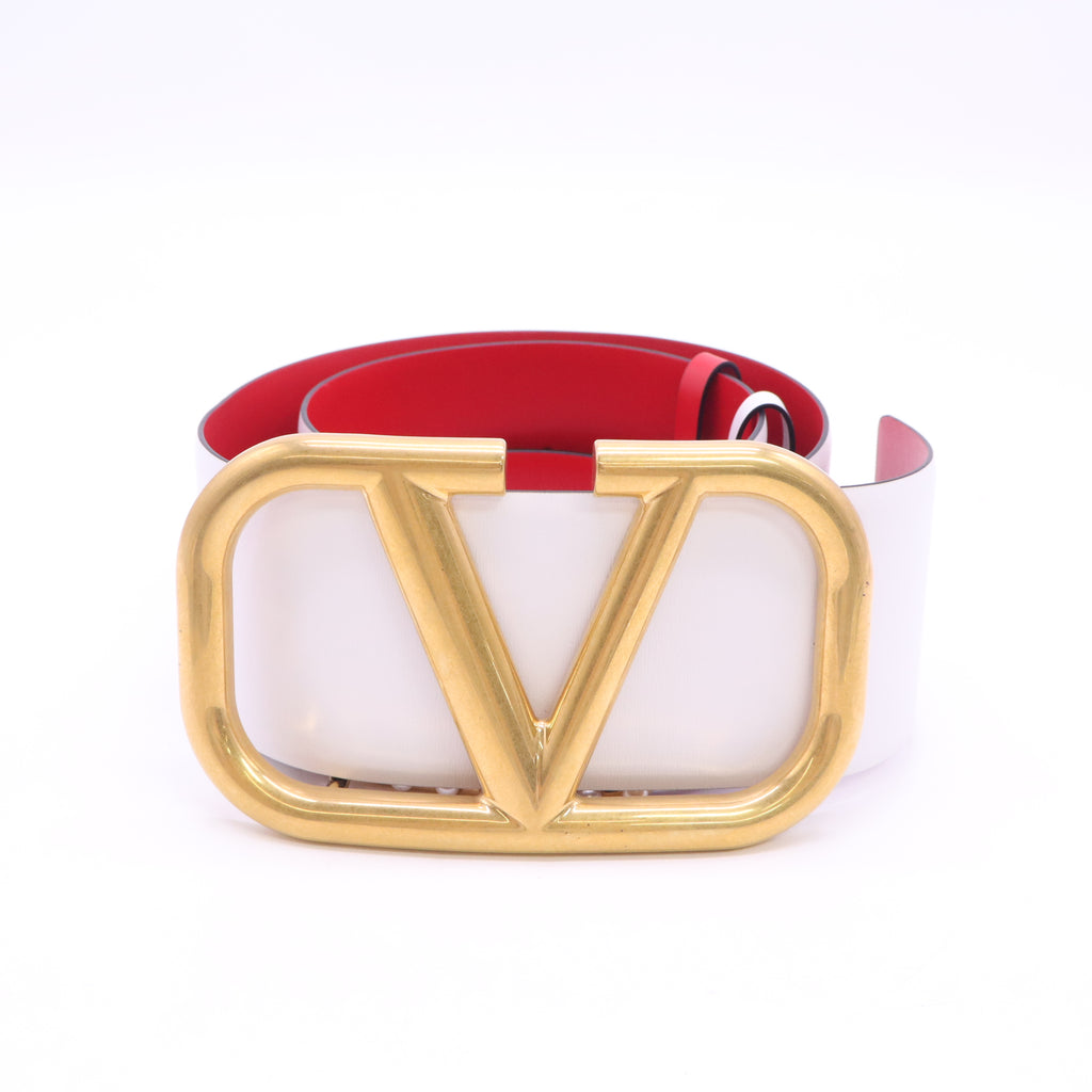 Glossy Calfskin VLogo Reversible 40mm Belt 75 30  W23735