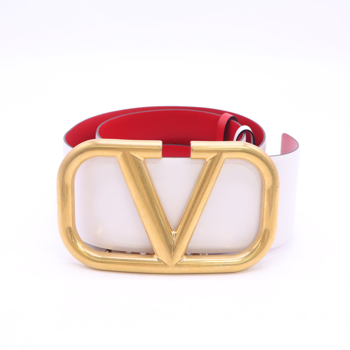 Glossy Calfskin VLogo Reversible 40mm Belt 75 30  W23735