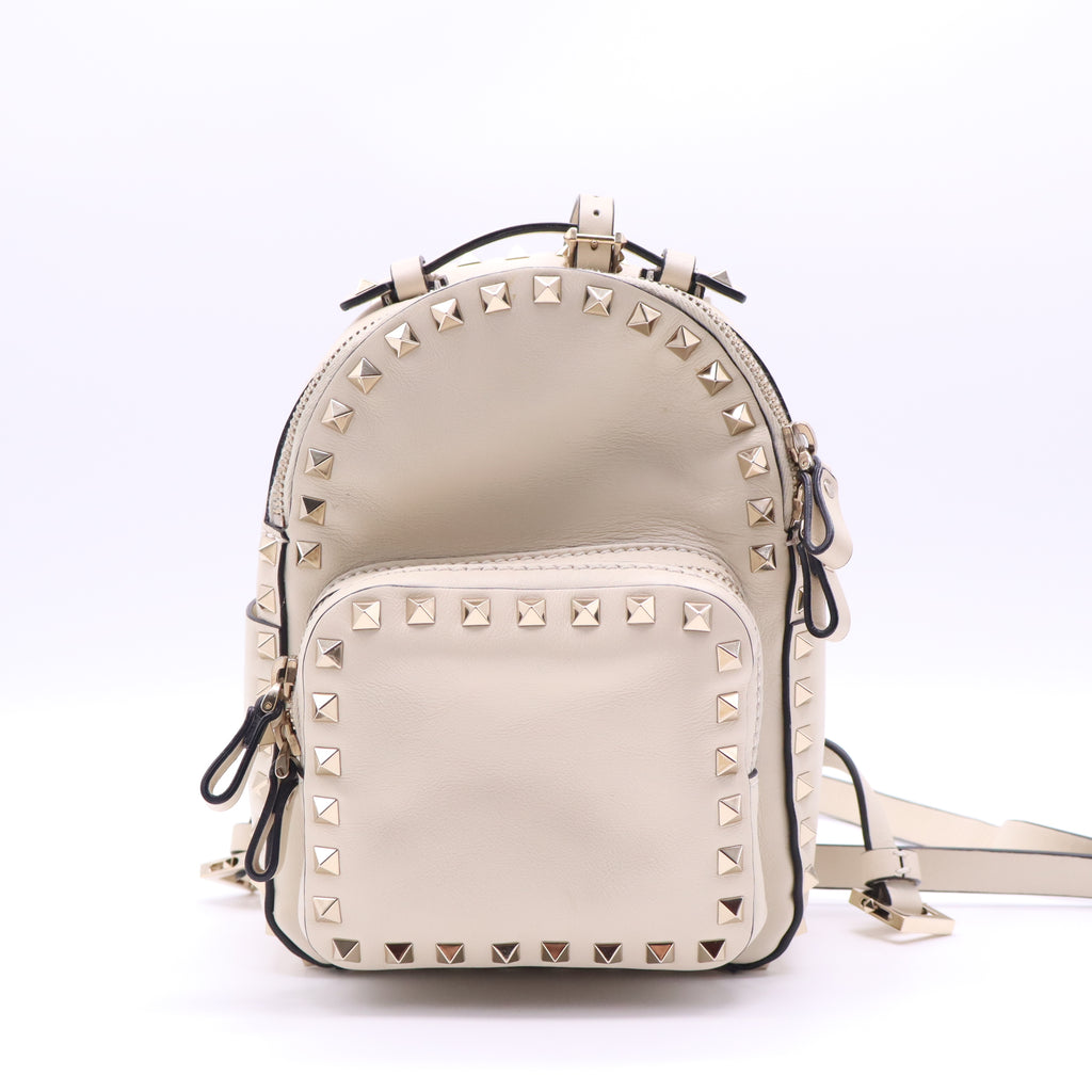 Valentino Garavani Rockstud Leather Mini Backpack twins B21685