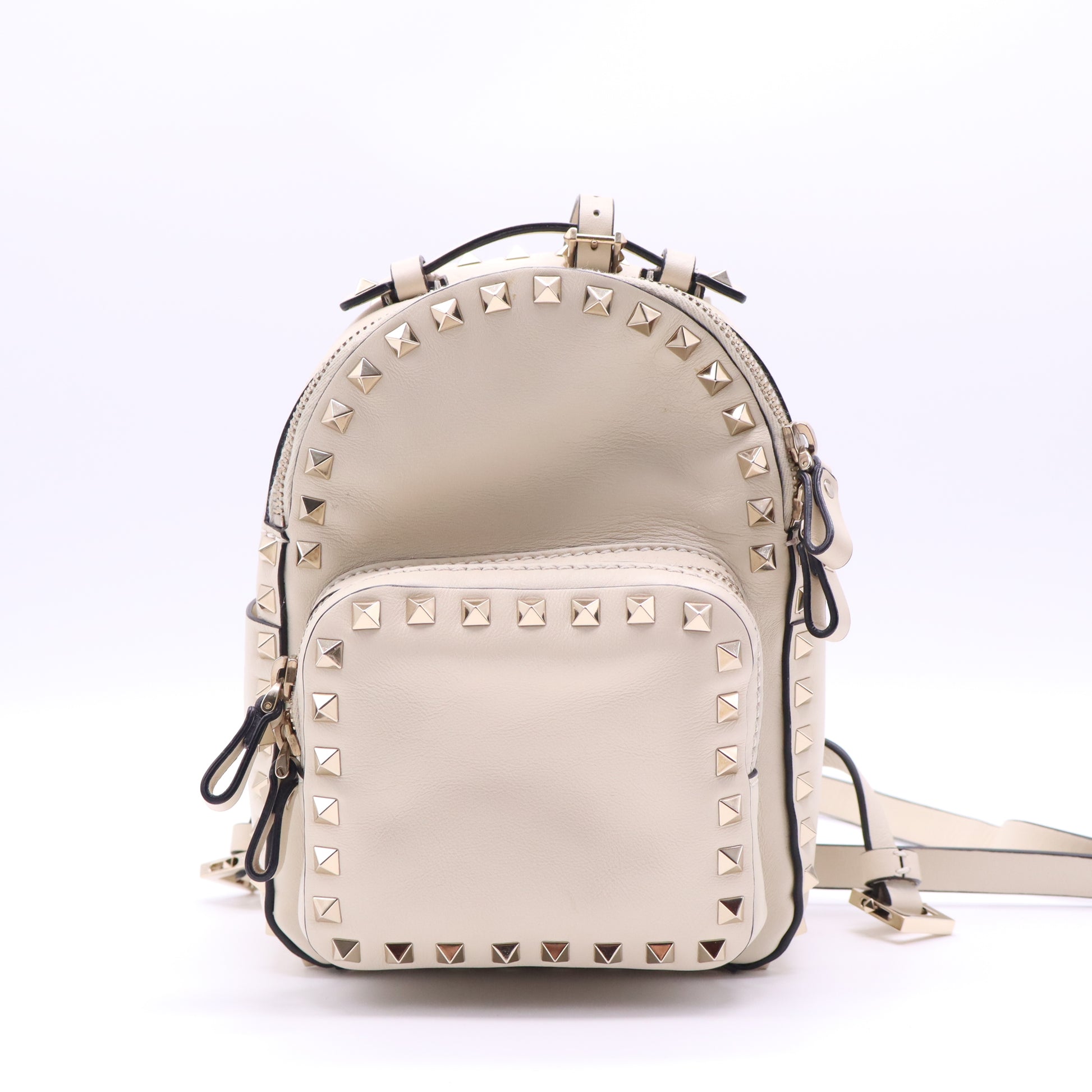 Valentino Garavani Rockstud Leather Mini Backpack twins B21685