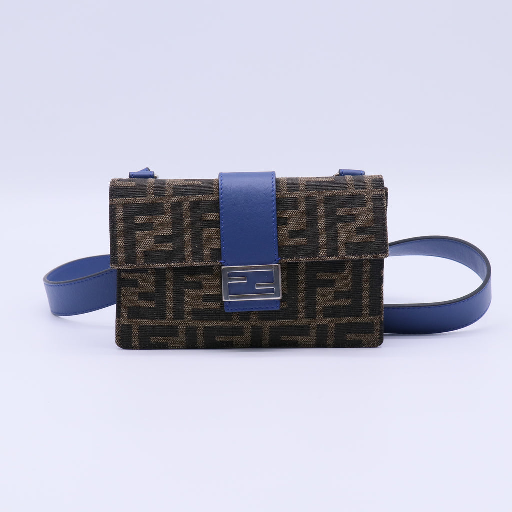 Fendi Baguette Convertible Pouch Zucca Canvas twins B22078