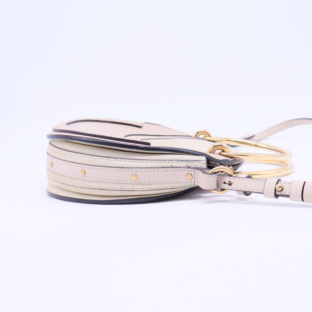 Goatskin Suede Mini Pixie Bag Nougat B20511