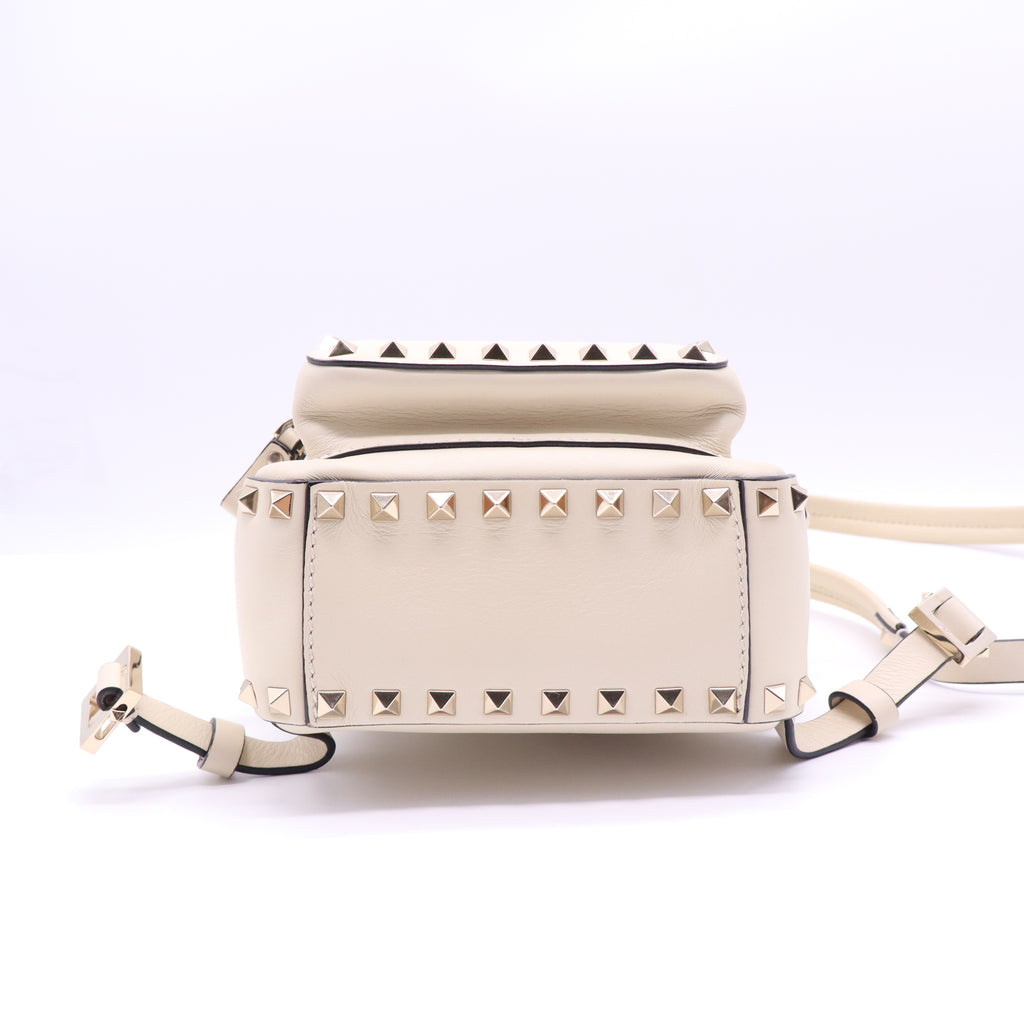 Valentino Garavani Rockstud Leather Mini Backpack twins B21685