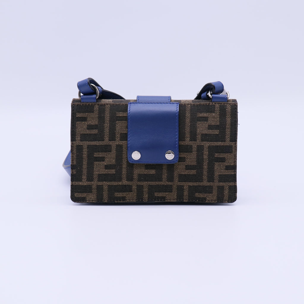 Fendi Baguette Convertible Pouch Zucca Canvas twins B22078