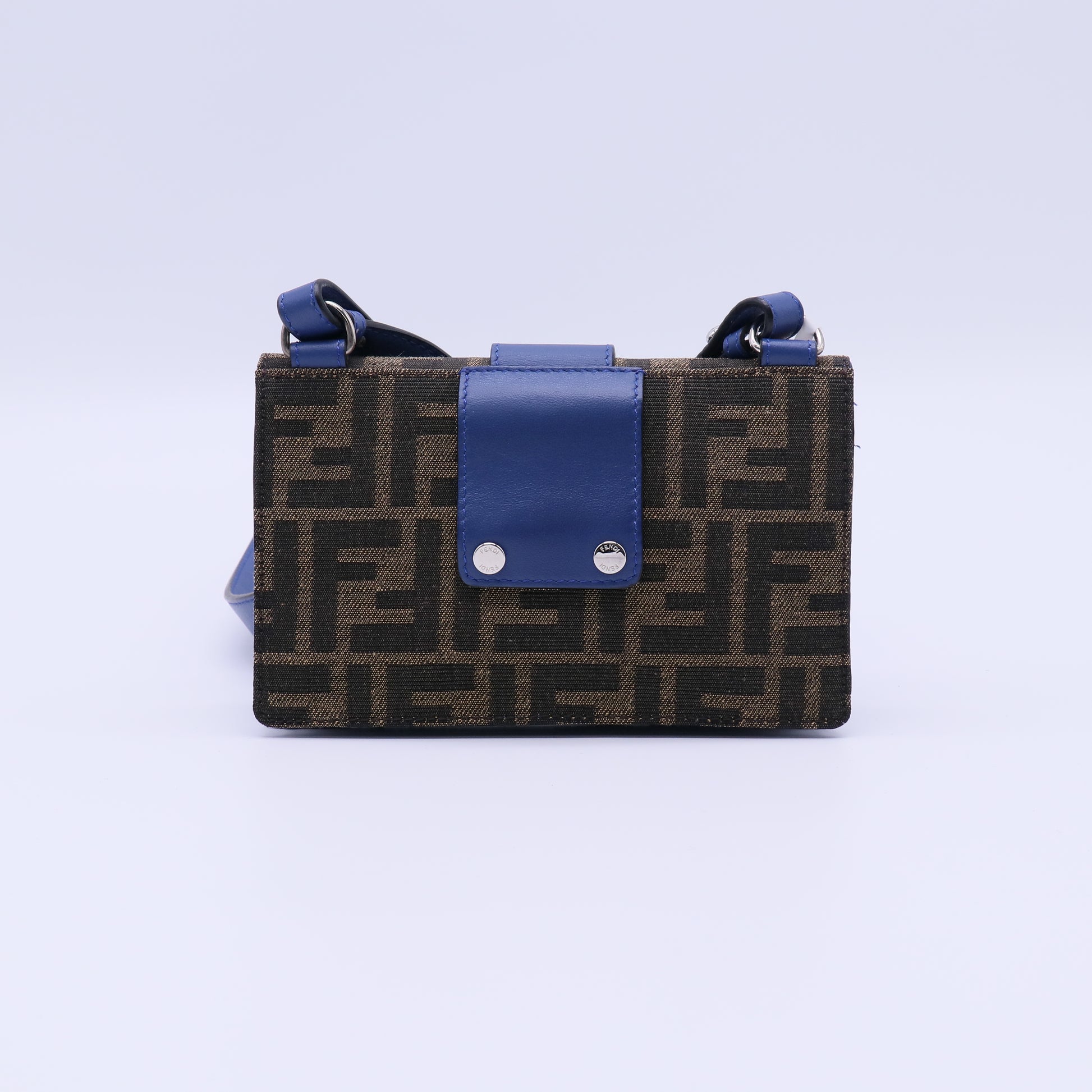 Fendi Baguette Convertible Pouch Zucca Canvas twins B22078